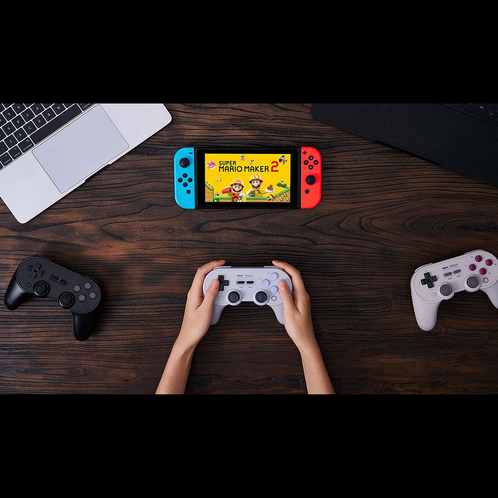 Tay cầm không dây 8bitdo SN30 Pro+ cho Nintendo Switch, PC, Android, iOS, iPadOS, Rasperry Pi