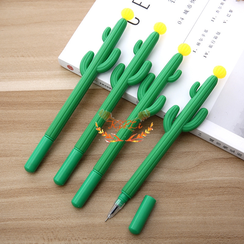 Bút mực gel thiết kế hình xương rồng mềm sáng tạo