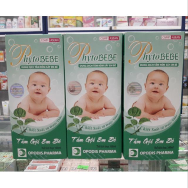 Phytobebe tắm rôm sảy em bé 100ml