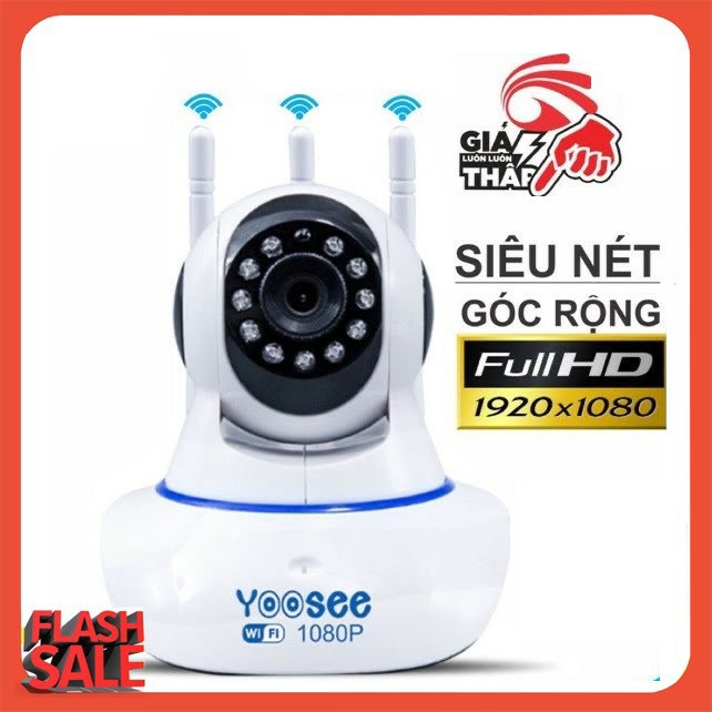 Camera IP YooSee WIFI Xoay 360 Độ, FULL HD 1080p 2.0mpx, Ban đêm có màu, Báo Động Chống Trộm