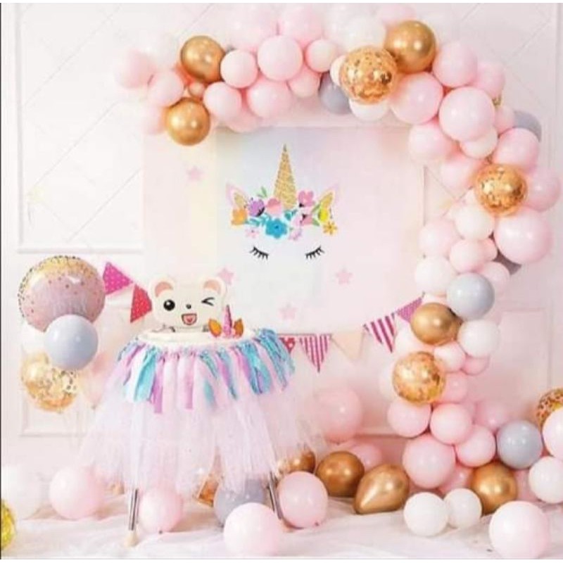 (KÈM BACKDROP MS15) SET BÓNG TRANG TRÍ  SINH NHẬT CHỈ 198k