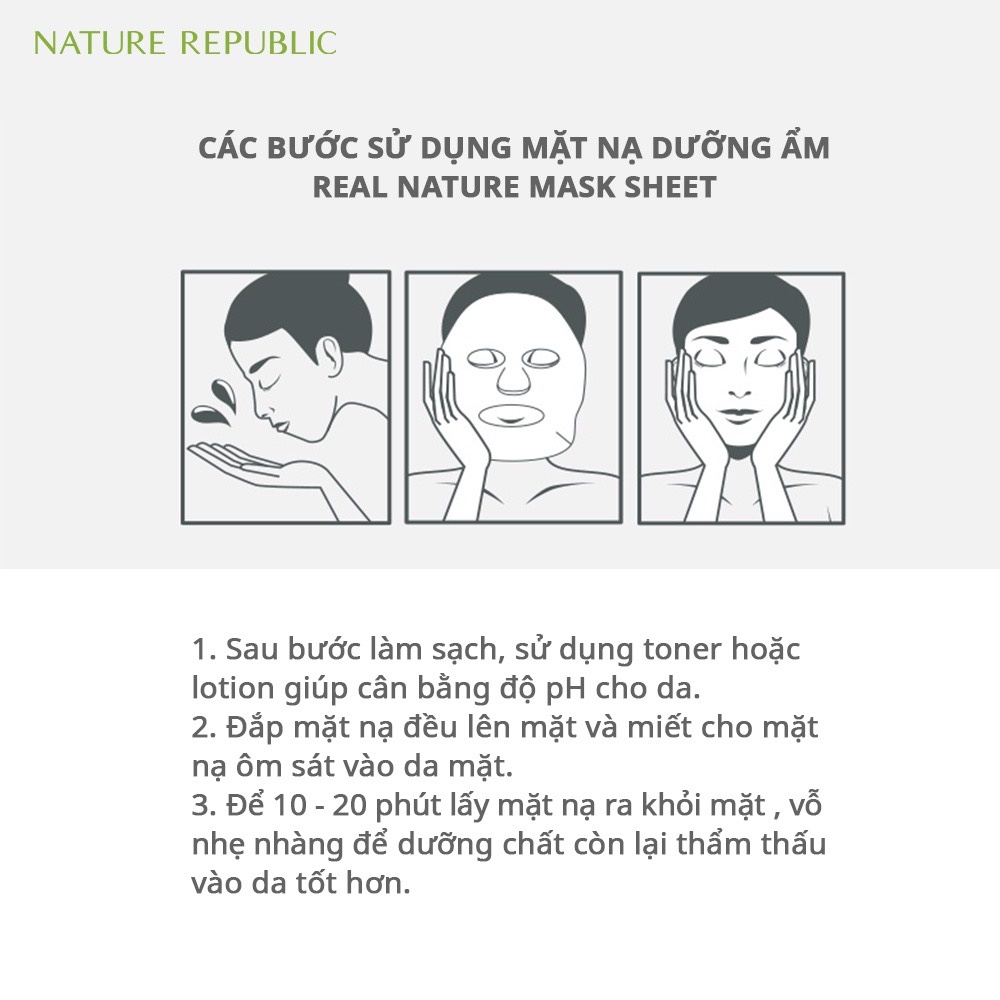 Mặt nạ Nature Republic Real Nature Mask Sheet