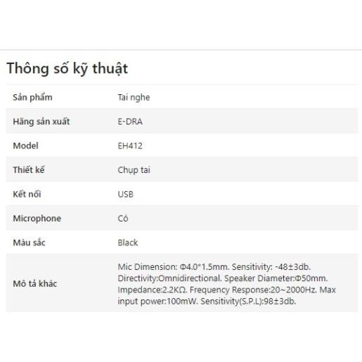 Tai nghe E-Dra EH412 Pro 7.1 Led RGB USB | BigBuy360 - bigbuy360.vn