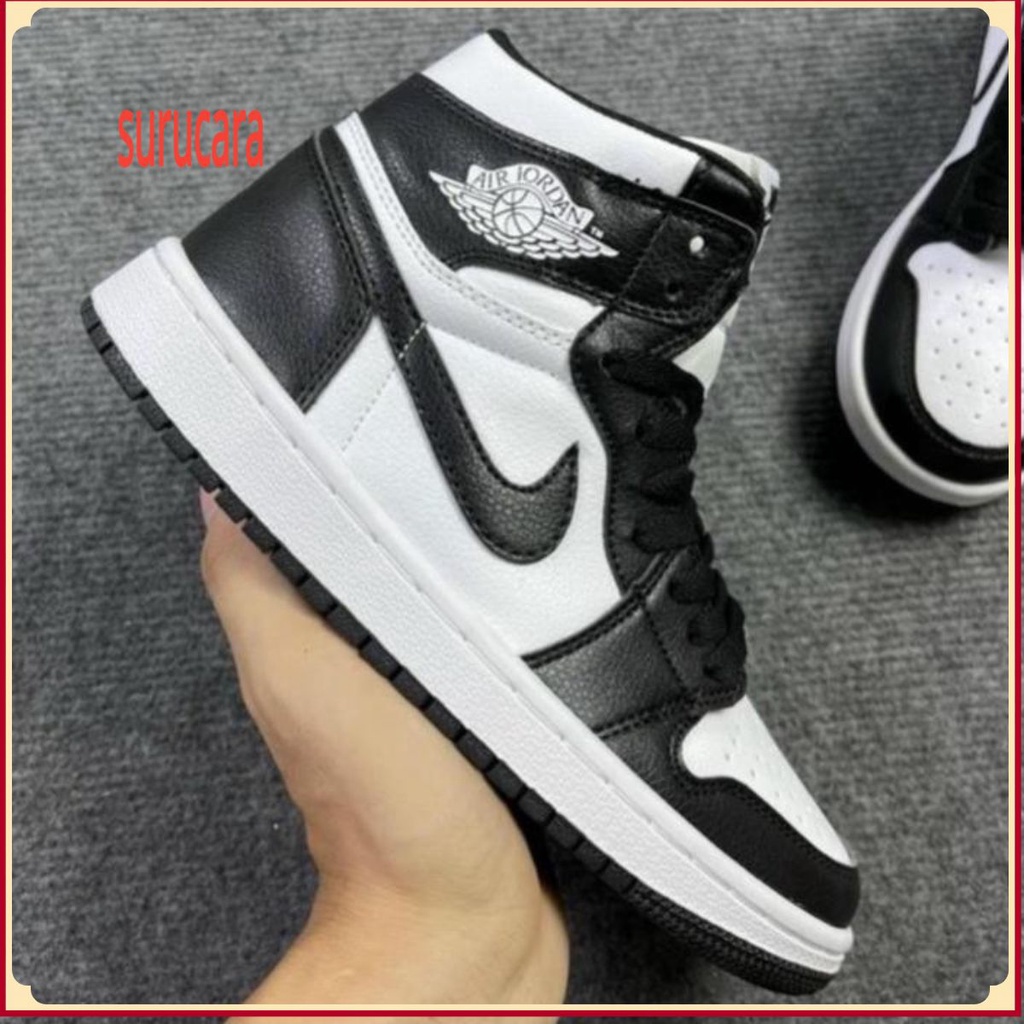 GIày JORDAN 1 PANDA CỔ CAO,Giày thể thao JODAN,Giày sneaker JD1 HIGH đen trắng cao mới nhất