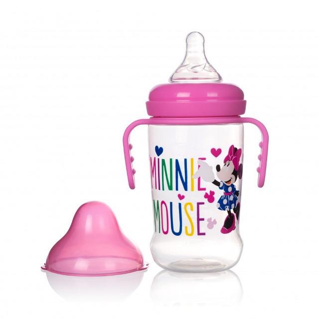 (Made in Thailand) Bình sữa cổ rộng có tay cầm 125ml / 250ml Disney Baby (DN80133 / DN80132)