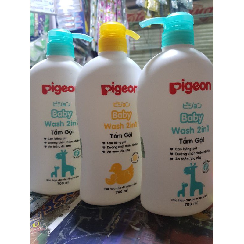 [GIÁ SỐC] SỮA TẮM GỘI 2IN1 PIGEON EM BÉ 700ML