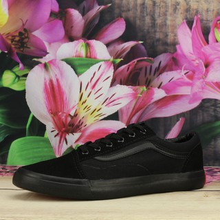 Giày nữ van oldskool vải canvas - jetblack