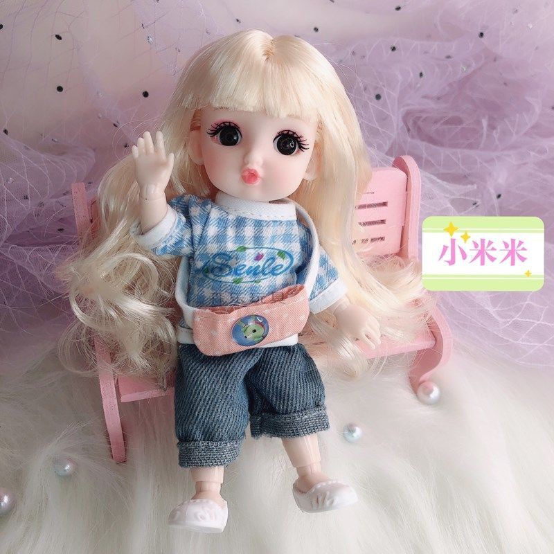 Búp bê Barbie 17cm, bĩu môi và hôn búp bê Barbie, đồ chơi cho bé gái, quà sinh nhật cho bé gái