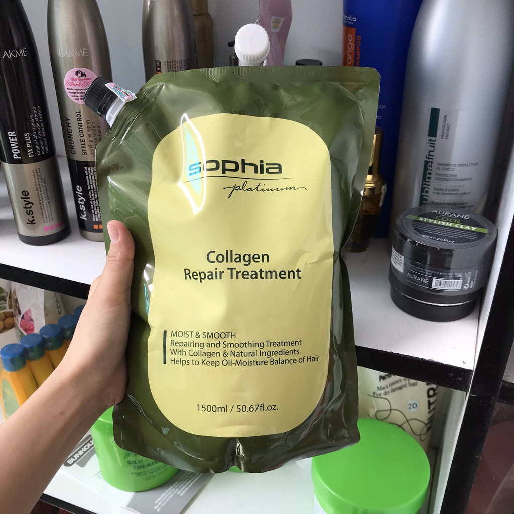 ✅[Sophia-chính hãng] HẤP PHỤC HỒI THẢO DƯỢC COLLAGEN SOPHIA 1500ml