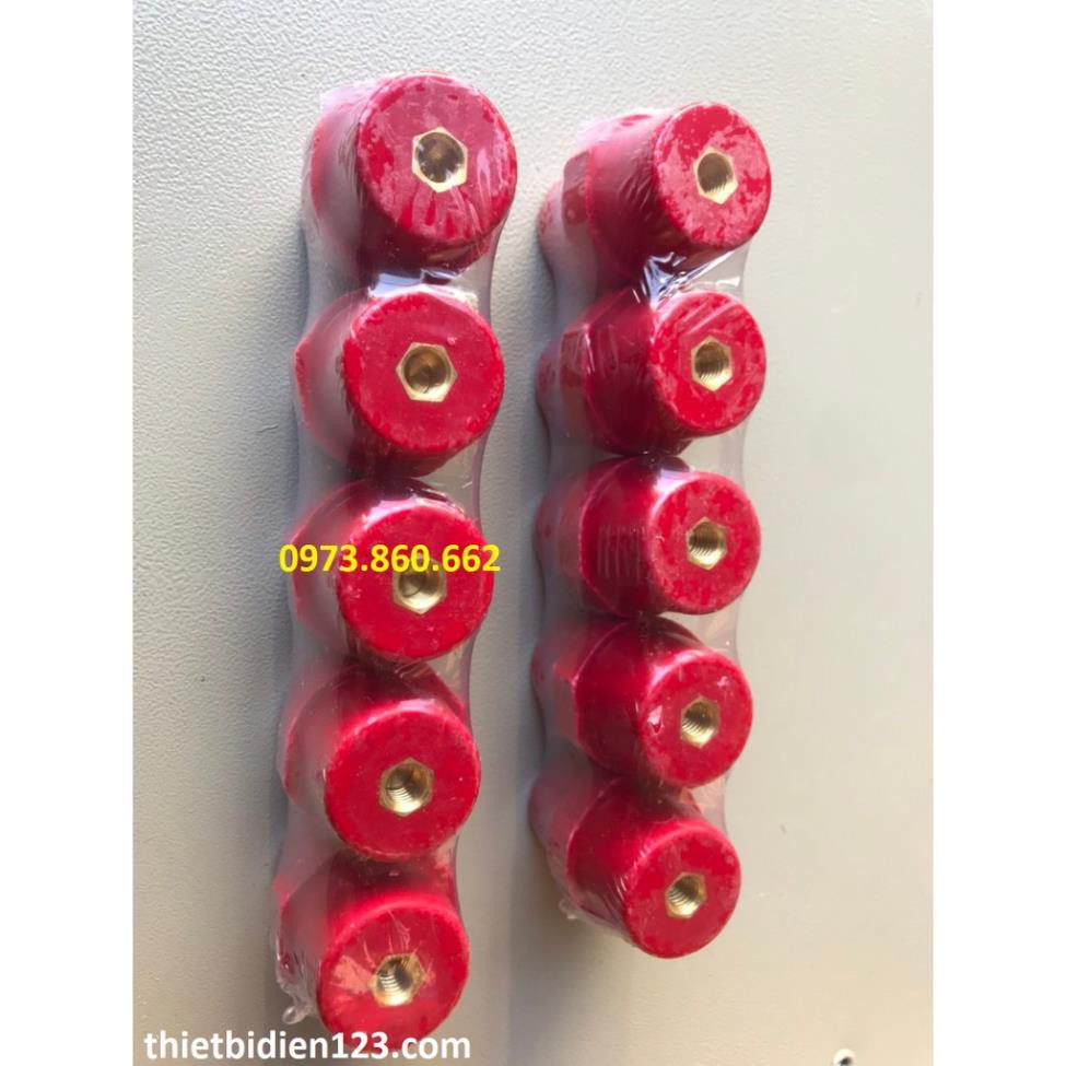 Combo 5 Đế sứ đỡ thanh cái SM51 - Đế sứ tròn cách điện SM51 -TBĐ