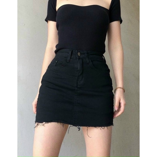 Chân váy kaki tua rua có quần trong