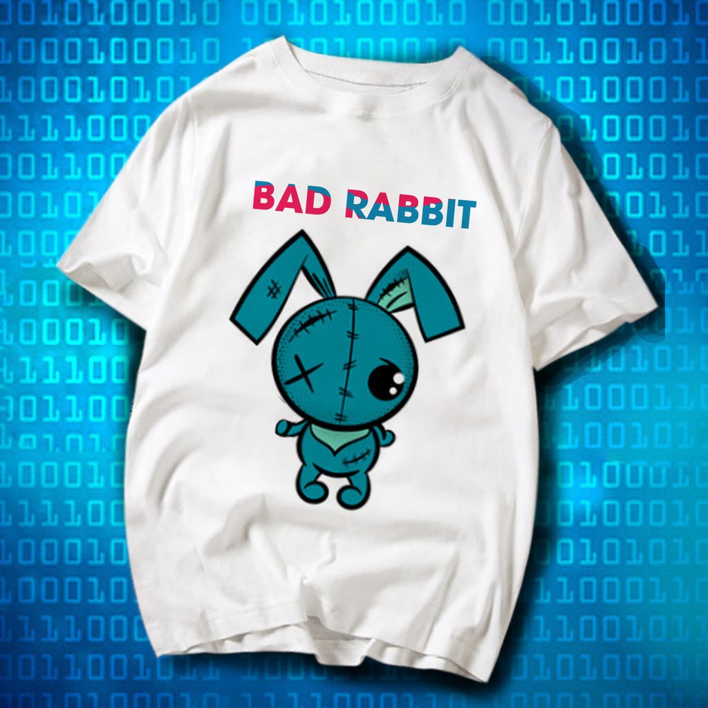 Áo thun BAD RABBIT CUTE - Vải Dày Mịn - MAY Dây Cổ Cao Cấp ( có Hình Thật )