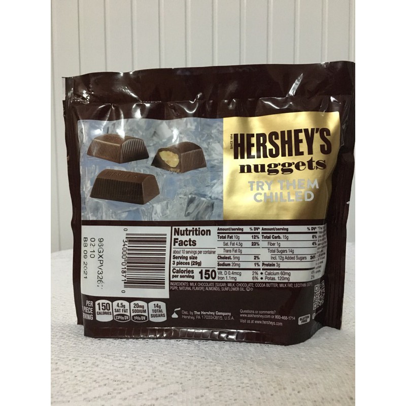 Kẹo socola Hershey’s Nuggets 289g Mỹ