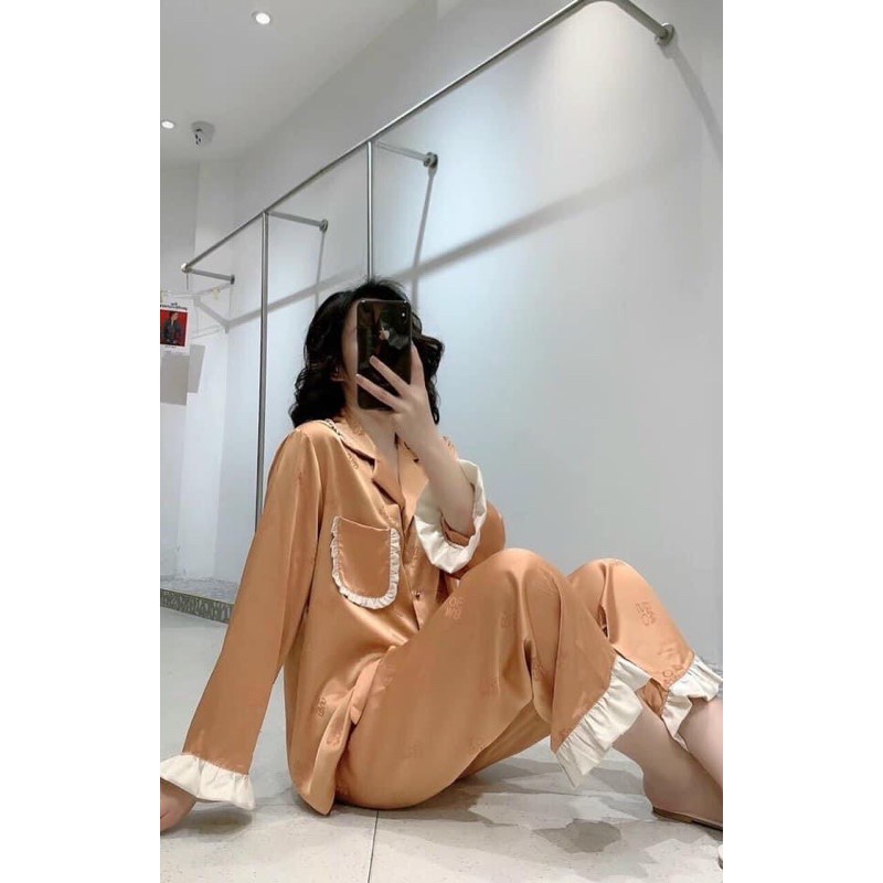 Pijama tay dài quần dài tổng hợp hãng S h e l l a r 6 cao cấp quảng châu
