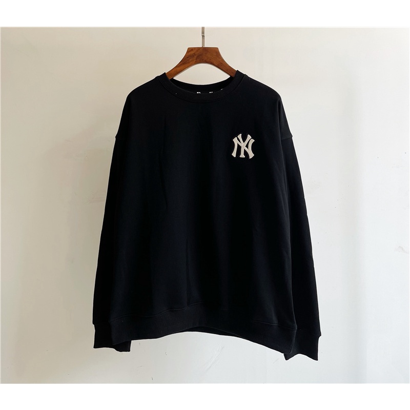 MLB Classic Couples Fashion Cotton Loose Round Neck With Letter Print On Back Pullover Sweatshirts Sports Coat Casual Plus Size Unisex
