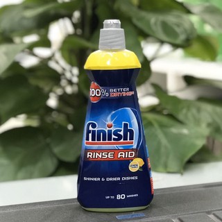 Nước làm bóng và khô chén bát finish chai 400ml dùng cho máy rửa bát