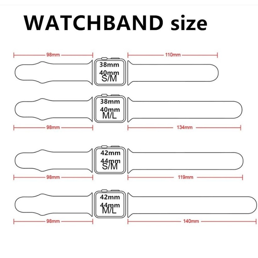 Dây Đeo Thay Thế Bằng silicone Cao Su Cho Đồng Hồ Thông Minh Smart watch Serise 7 6 5 4 3 2 1 SE 41mm 45mm 44 mm 40mm