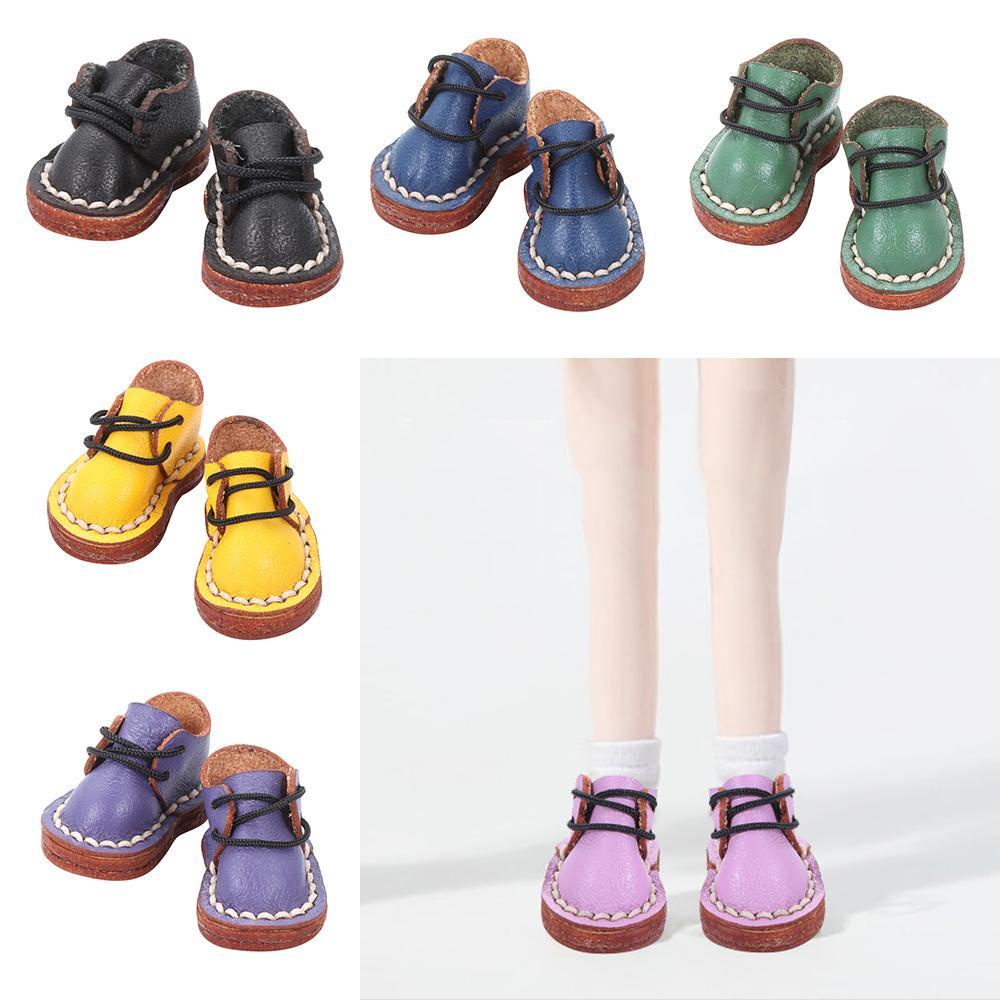 CHOOKEY Giày Bốt Da Bò Cho Búp Bê obitsu11GSCbody9OB11 Tỉ Lệ 1 / 11 OB11