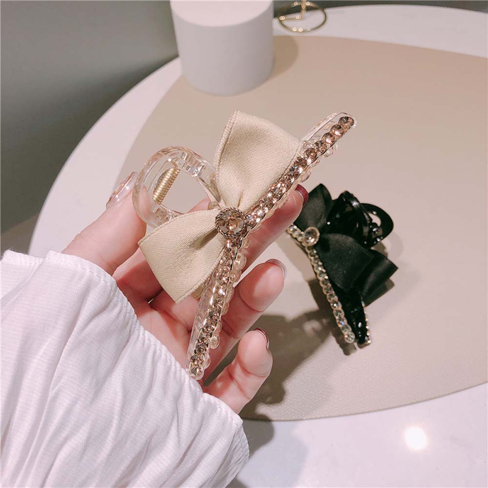 Kẹp tóc phối nơ thời trang xinh xắn cho nữ