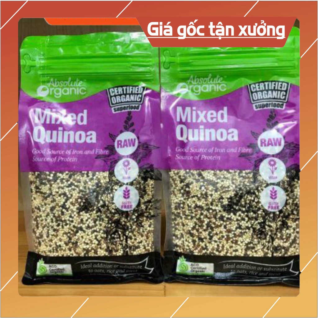 [BÁN SỈ] 1 Thùng 6 Bịch Diêm Mạch Quinoa Mix Absolute Organic ÚC 400gram FREESHIP Diem Mach Hữu Cơ Ăn Dặm Giảm Cân