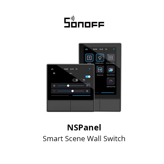 Công tắc thông minh SONOFF NSPanel gắn tường kết nối wifi điều khiển tất cả trong một màn hình
