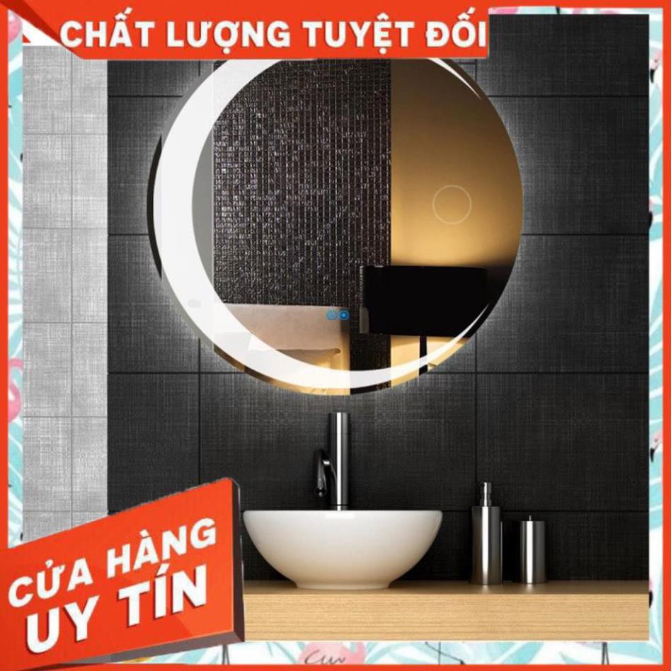 ( giá sỉ ) gương tròn treo bàn trang điểm có đèn led cảm ứng 3 chạm thông minh kích thước D60 - guonghoangkim miror