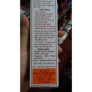 Dầu gội trị chấy Y Lang Chí 100ml