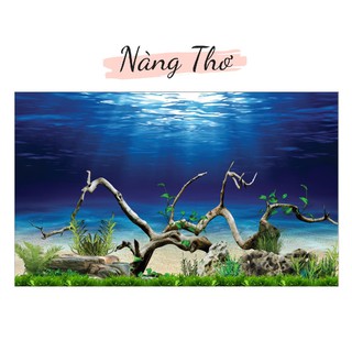 DECAL HỒ CÁ CÂY THUỶ SINH 3D_THIẾT KẾ NÀNG THƠ