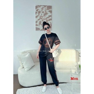 (Bigsize lê Nữ 60kg-95kg) Sét bộ thể thao LV siêu hot