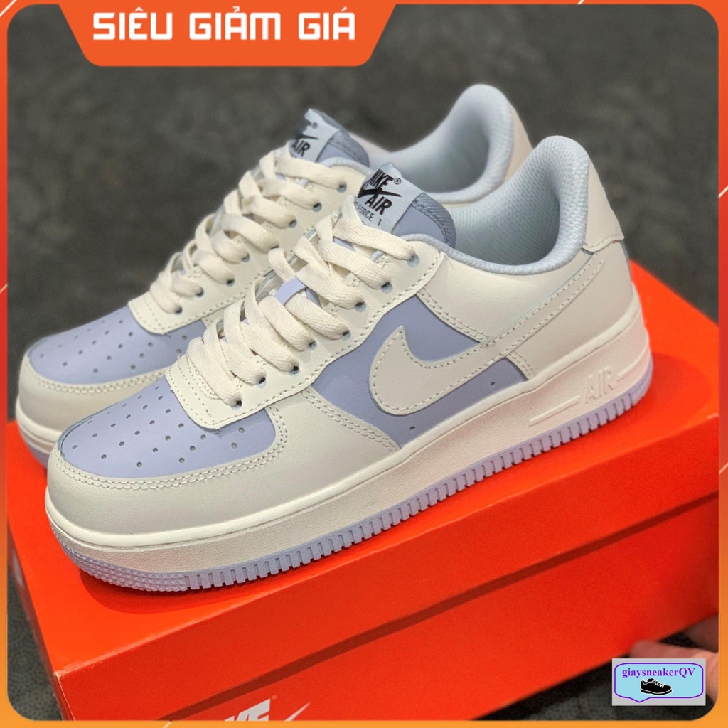 Giày thể thao Air Force 1 AQ4134-405 màu xanh cá tính, hiện đại, êm đẹp dành cho nữ