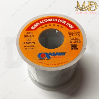 Thiếc hàn - chì hàn singapore 0.8mm - 500gr - chì hàn bóng, đẹp, nhẹ lửa