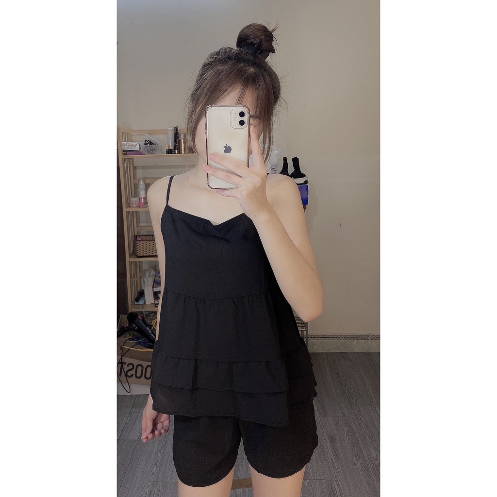 Bộ đồ nữ hai dây Madela mặc nhà đi chơi trẻ trung thoáng mát