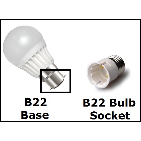 Đầu chuyển đui b22 (đui cài) sang e27 (đui vặn) - HV Store 321