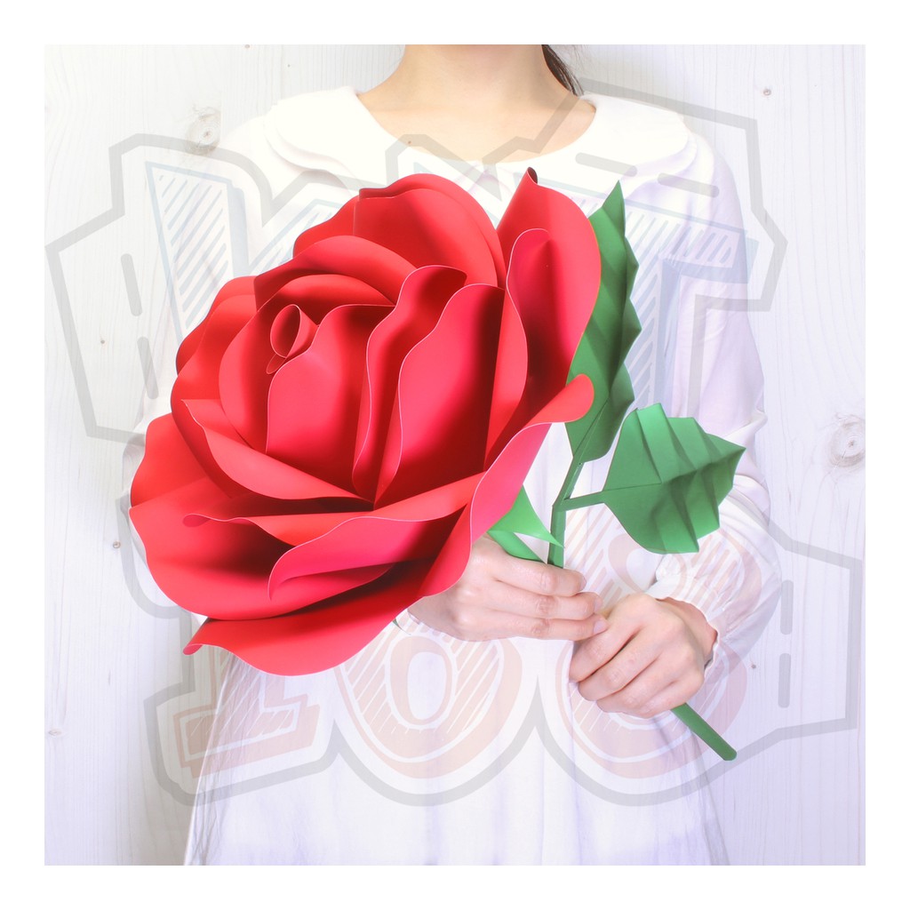 Mô hình giấy Hoa hồng khổng lồ Valentine