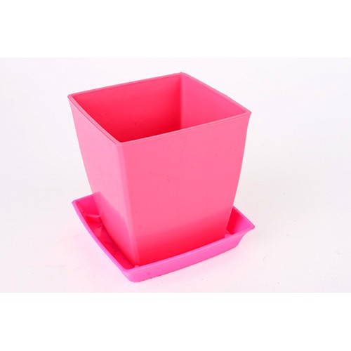 (có giá sỉ) Đĩa lót chậu vuông size 2, cỡ đĩa 14x14x3 cm, nhiều màu