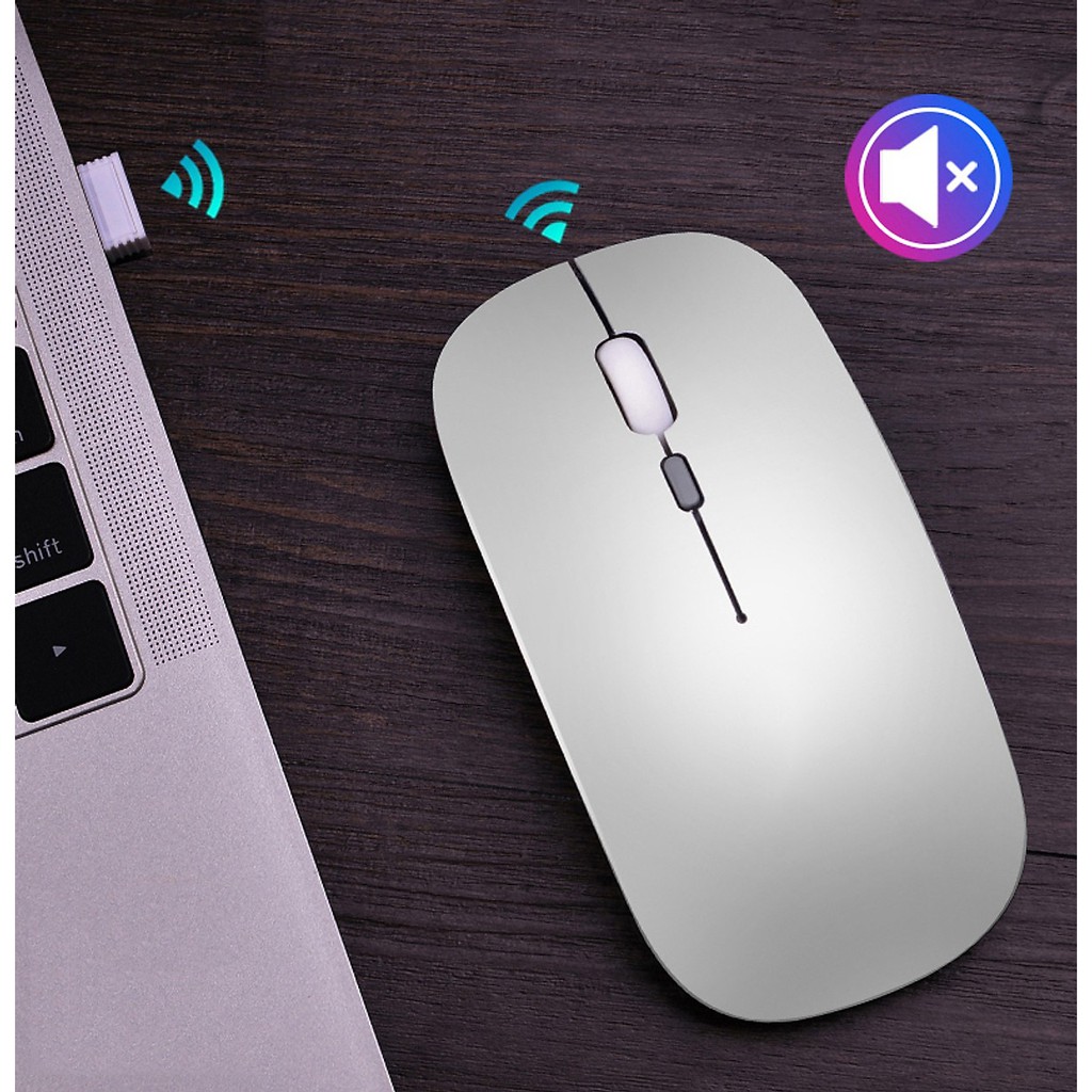 Chuột Không Dây Bluetooth M80 Đen Nhám Pin Sạc Cao Cấp Kiểu Dáng Sang Trọng, Pin Sạc Dùng Cực Lâu, Dùng được cho MACBOOK