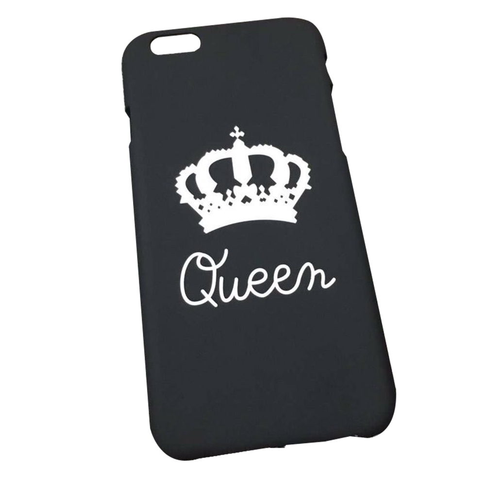 Ốp điện thoại in chữ King/Queen dành cho iPhone 5 6 6S 7 8 Plus