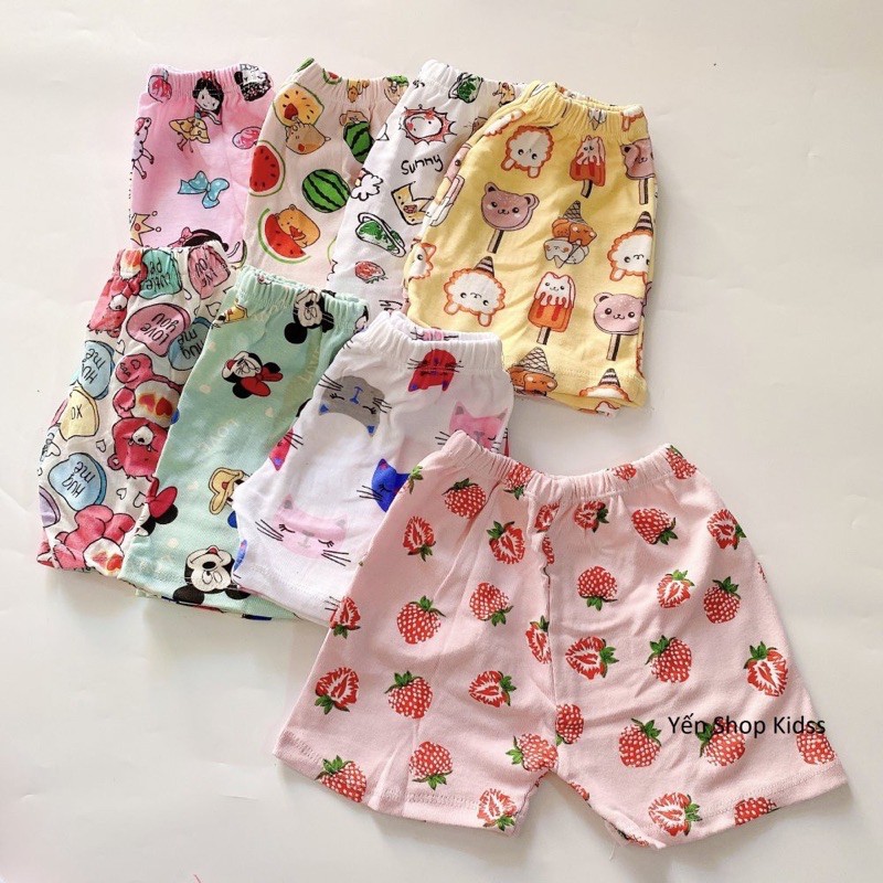 [Sét 10] Quần Đùi Bozip Cho Bé ( 8-17kg)(1432 ) Shop Yến Shop Kidss