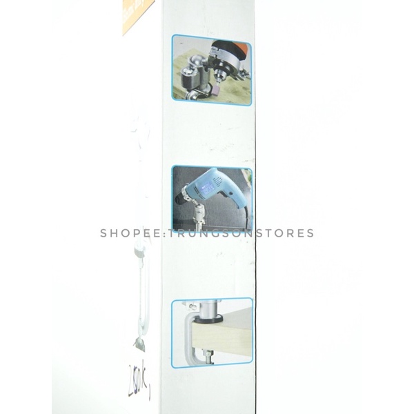 kẹp máy khoan , giá đỡ máy khoan xoay 360 độ (KÈM MIẾNG NHỰA CHỐNG RUNG )