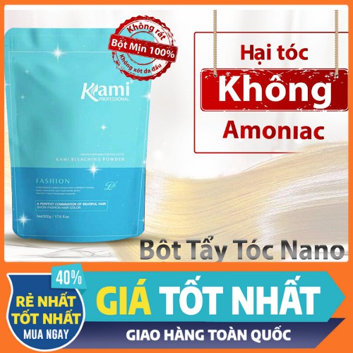 Bột tẩy tóc Kami cao cấp, chống rát, chống xót 100% Dạng Túi 500g