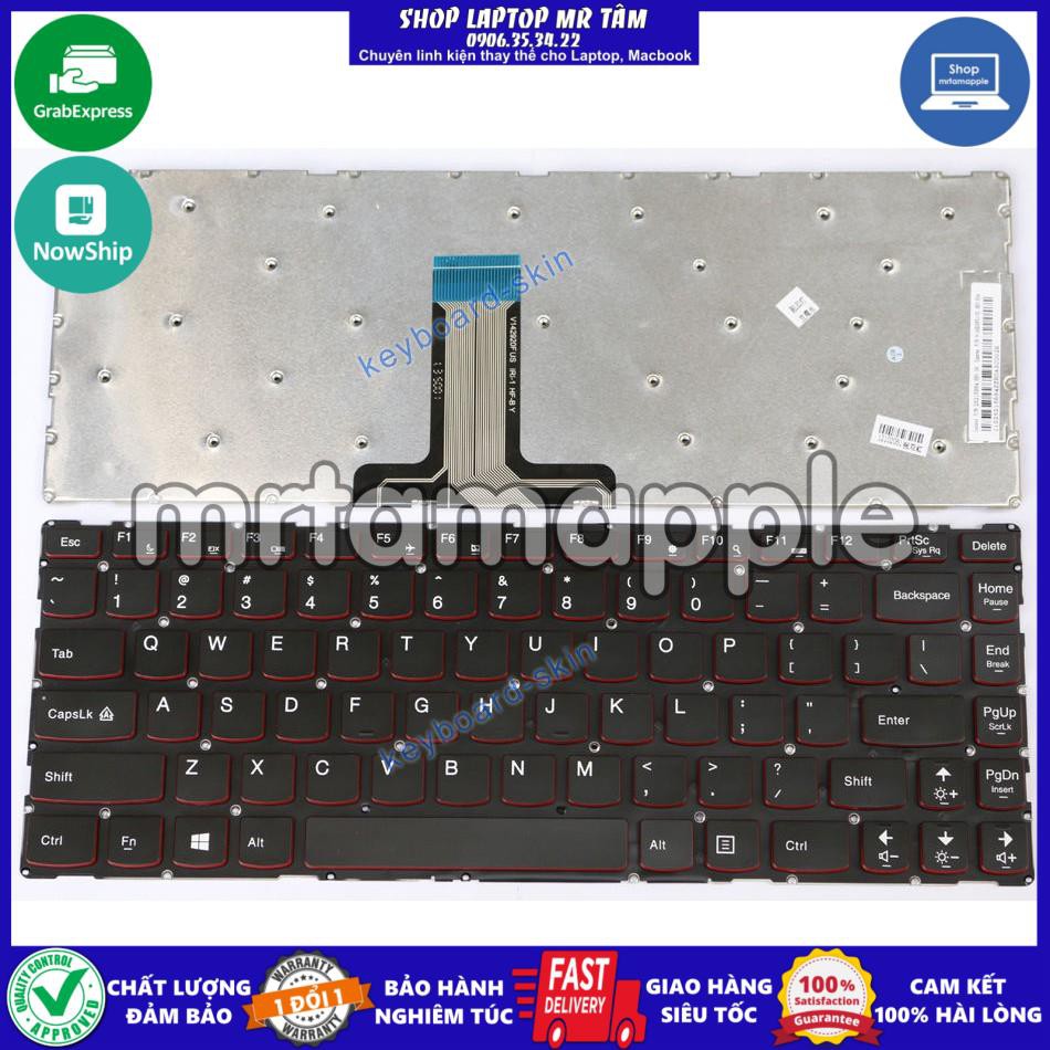 (KEYBOARD) BÀN PHÍM LAPTOP LENOVO IDEAPAD Y40, Y40-70 dùng cho Ideapad Y40 Y40-70, Y40-80
