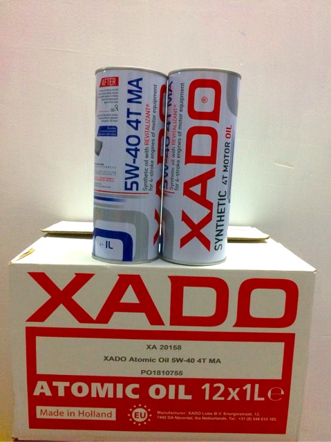 Nhớt Cao Cấp Xe Số - Côn Tay XADO Atomic Oil 5W-40 4T Super Synthetic Tích Hợp Hoạt Chất Phục Hồi Động Cơ Revitalizant