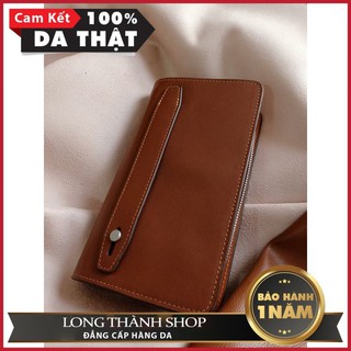 Ví nam dài da bò cao cấp thật 100 % (Ví ngang)