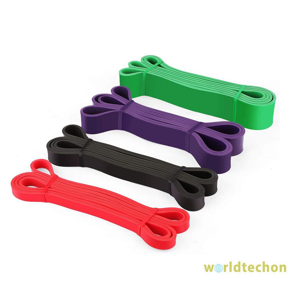 READY STOCK 4pcs Yoga Resistance Rubber Bands Training Workout Strength Elastic Loop