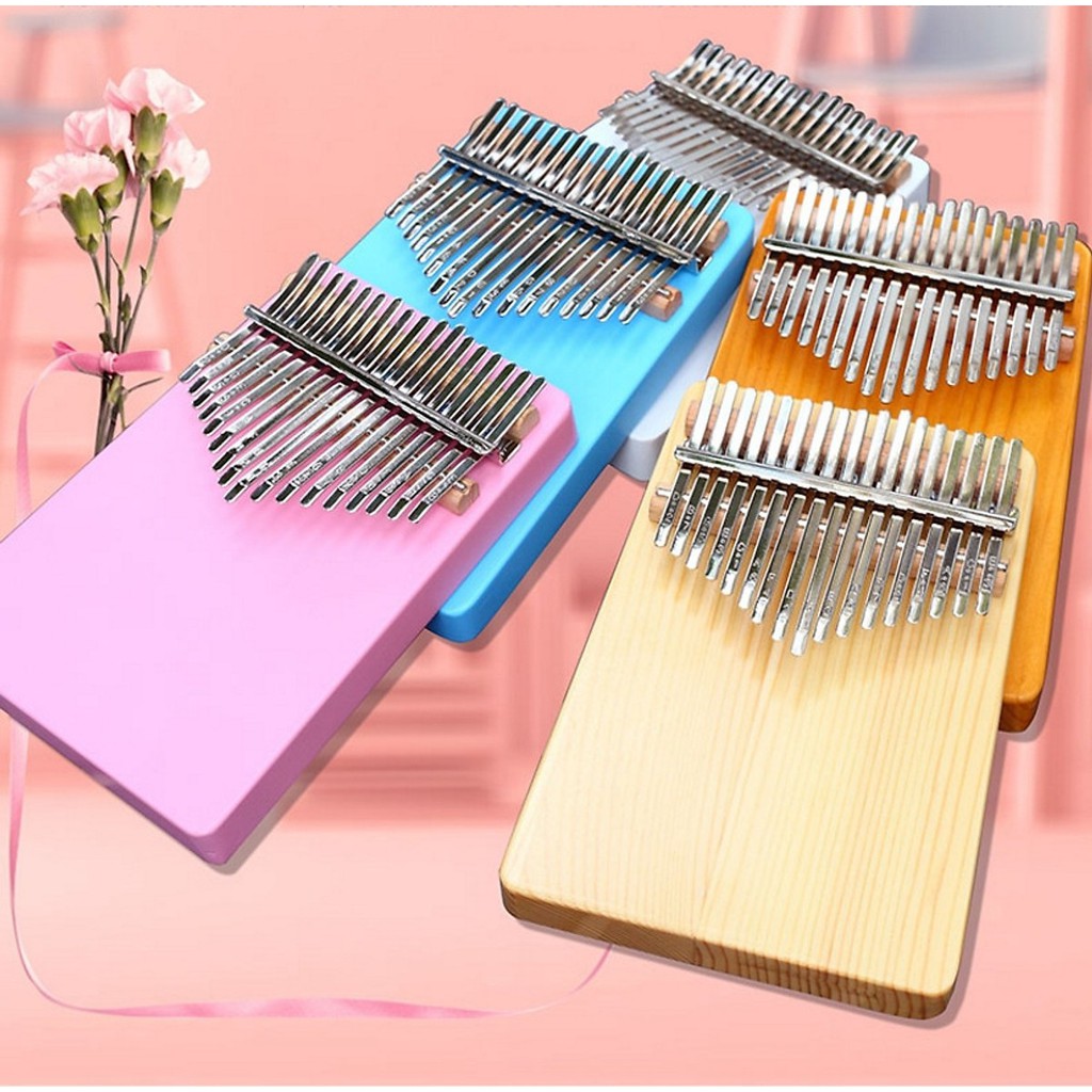 Đàn Thumb Piano Gỗ Khối Chữ cao cấp 17 phím - Kalimba 17 keys - HÀNG CÓ SẴN