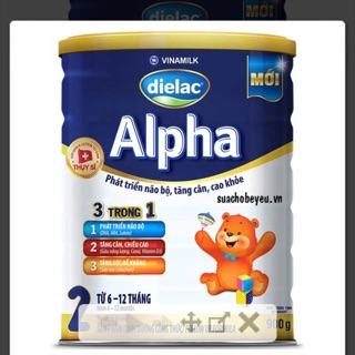 Sữa bột dielac alpha step 2, 900g, 6-12 tháng tuổi