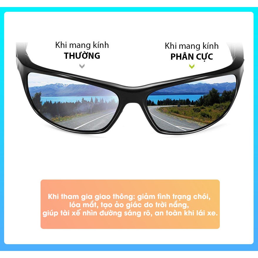 Kính mát nam cao cấp PL9999 Full Box + Thẻ BH 12 Tháng, Tròng Polarized Chống chói, Chống loá, Chống tia UV400