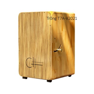 Trống Cajon T7A-V2021 có cần gạt cajon bằng kim loại,tặng bao vải xịn, tài liệu học trống cajon