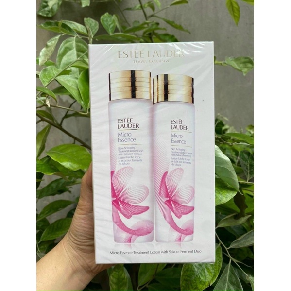 Set Bộ 2 Nước thần Estee Lauder Micro Essence Limited hoa anh đào