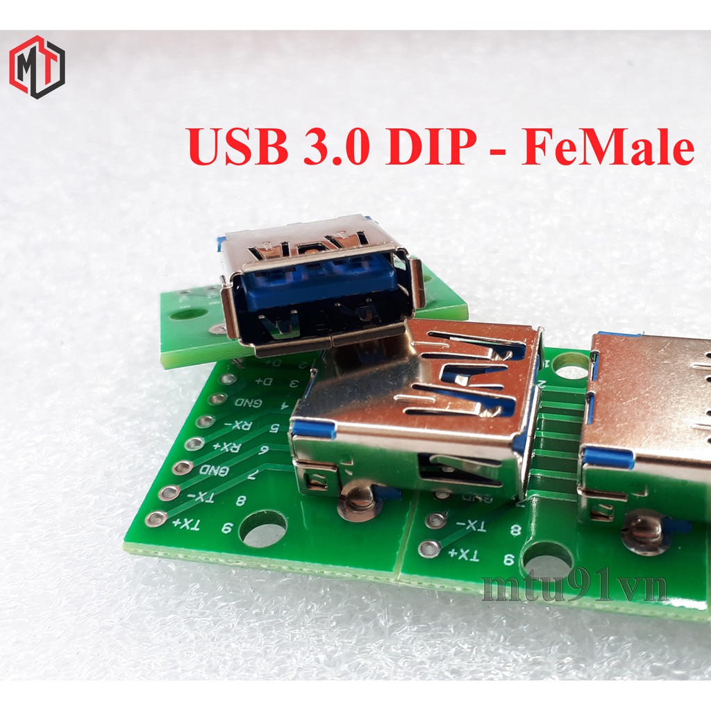 Mạch chuyển USB to 4pin DIP - USB 2.0 3.0 to 4 pin DIP